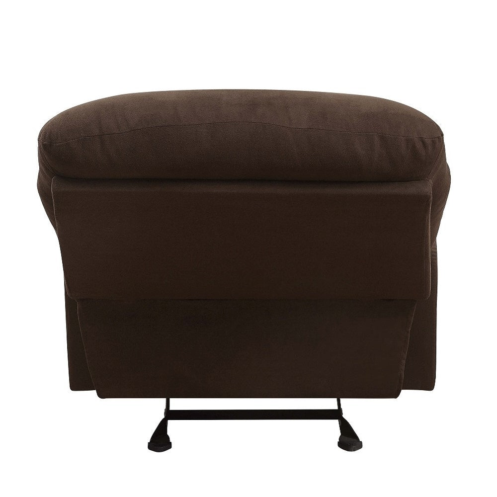 ACME Arcadia Chocolate Microfiber Motion Glider Recliner Model 00635