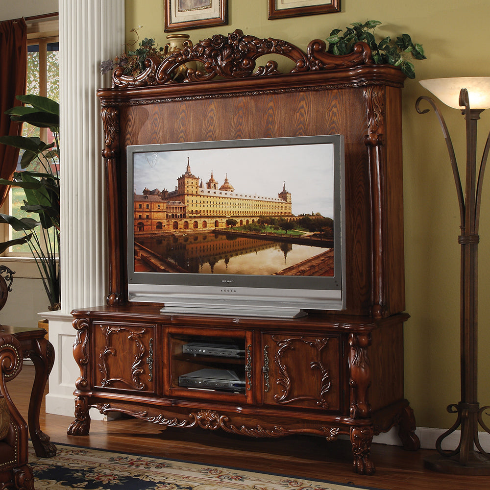 ACME Dresden Cherry Oak Entertainment Center Model 12163