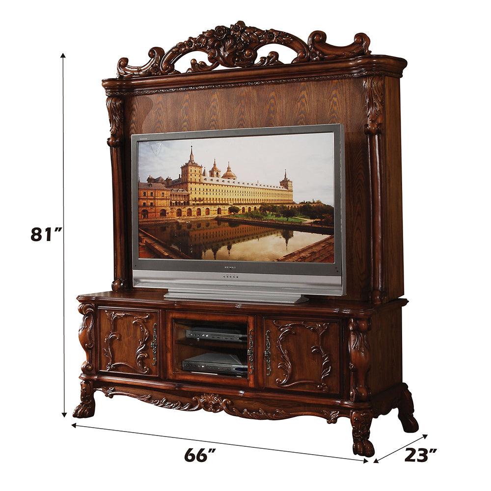 ACME Dresden Cherry Oak Entertainment Center Model 12163