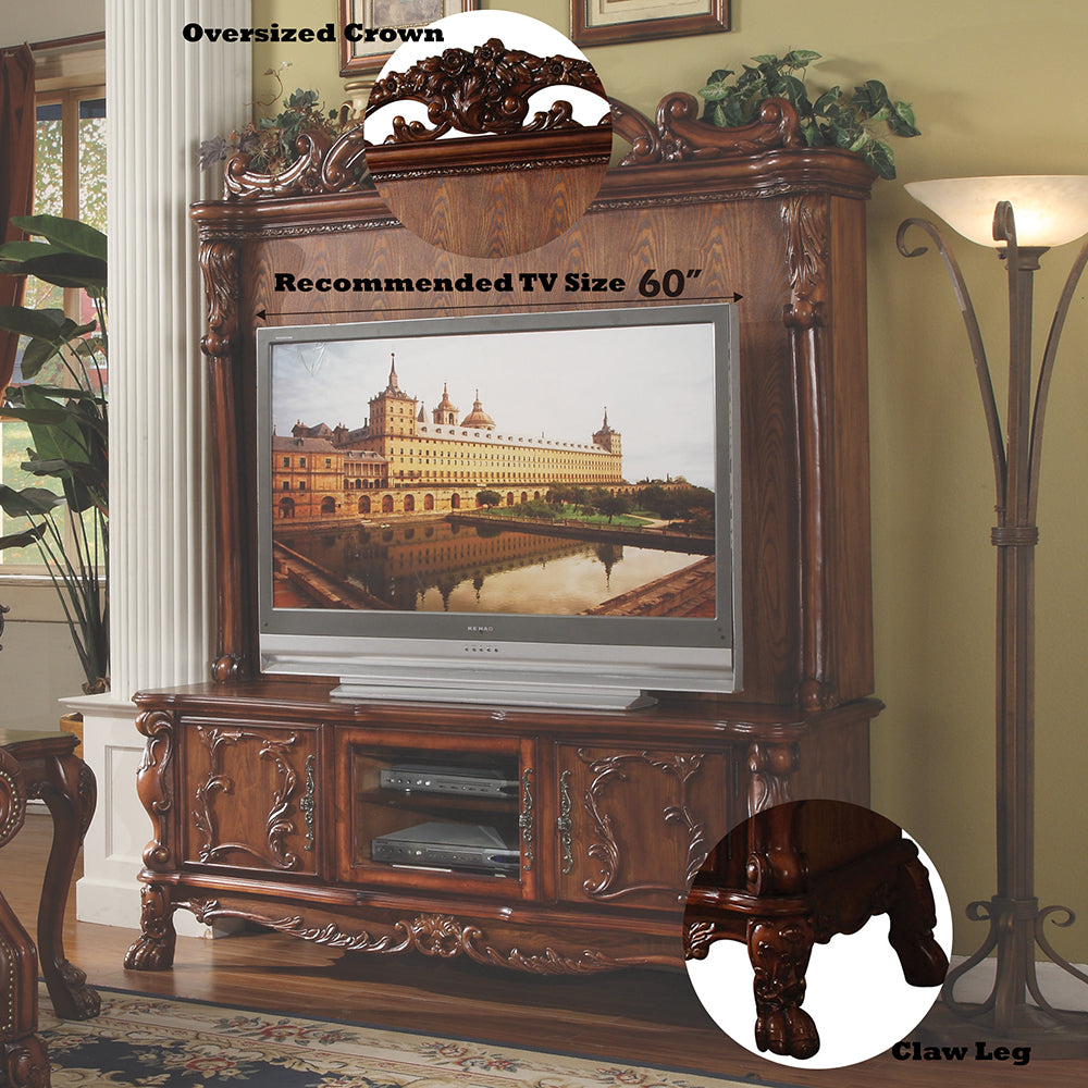 ACME Dresden Cherry Oak Entertainment Center Model 12163