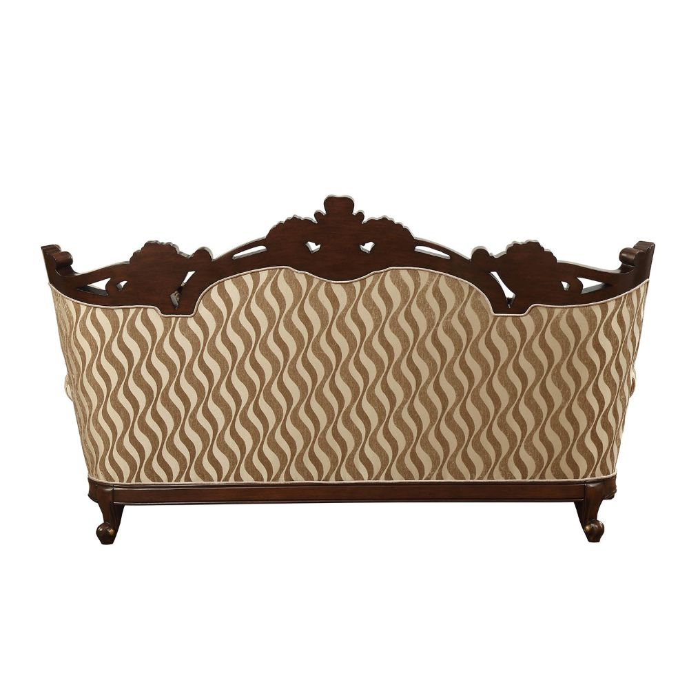 ACME Shalisa Fabric & Walnut Sofa with 7 Pillows(Same LV01585) Model 51050