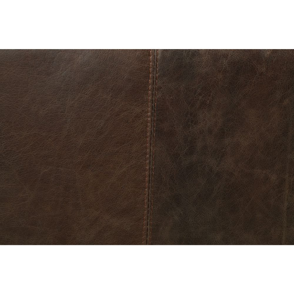 ACME Porchester Distress Chocolate Top Grain Leather Sofa Model 52480
