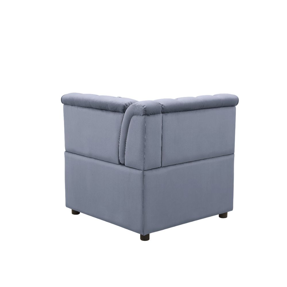 ACME Bois II Gray Velvet Modular Wedge Model 53306