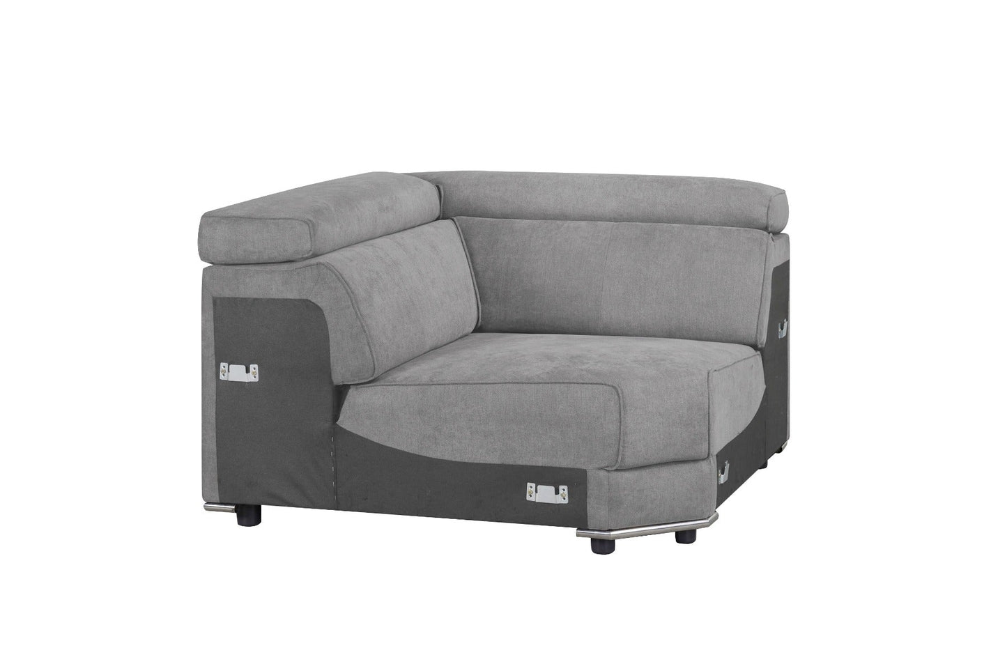 ACME Alwin Dark Gray Fabric Modular Wedge Model 53721