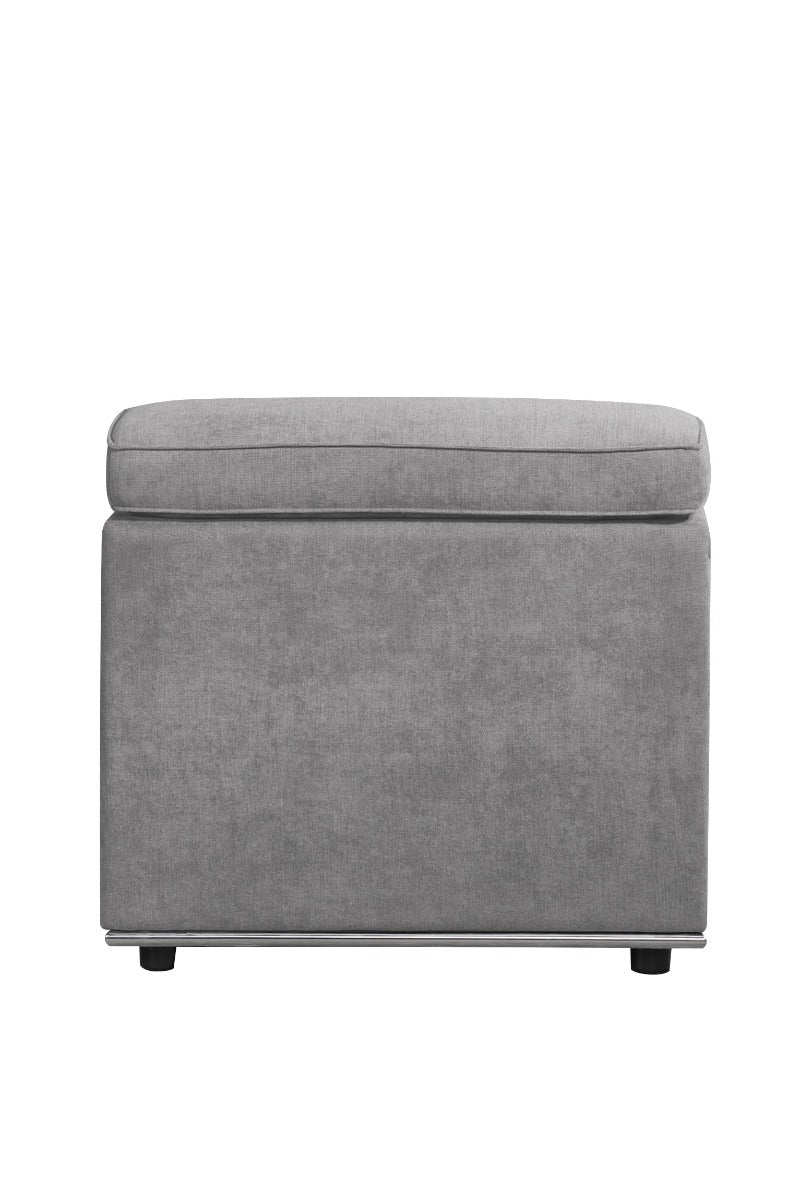 ACME Alwin Dark Gray Fabric Modular Armless Chair Model 53722