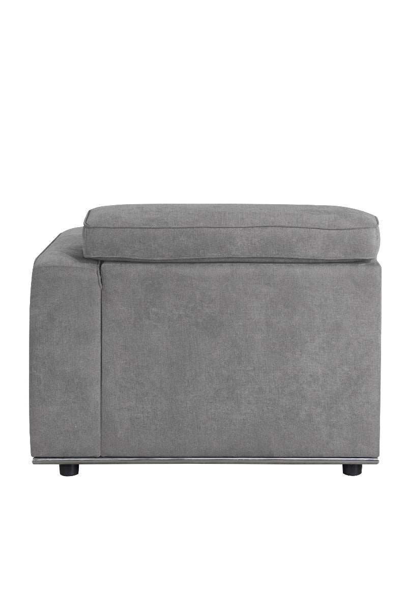 ACME Alwin Dark Gray Fabric Modular RF Chaise Model 53723