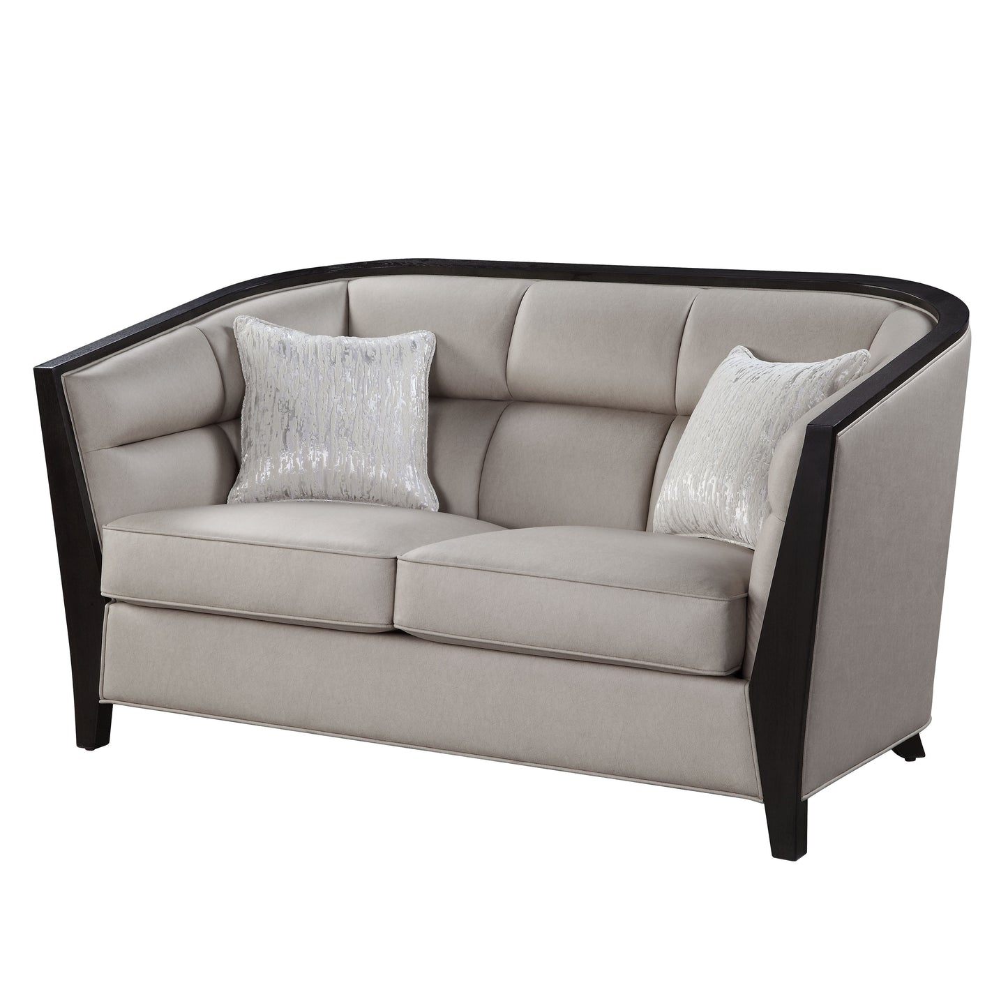 ACME Zemocryss Beige Fabric Loveseat with 2 Pillows Model 54236