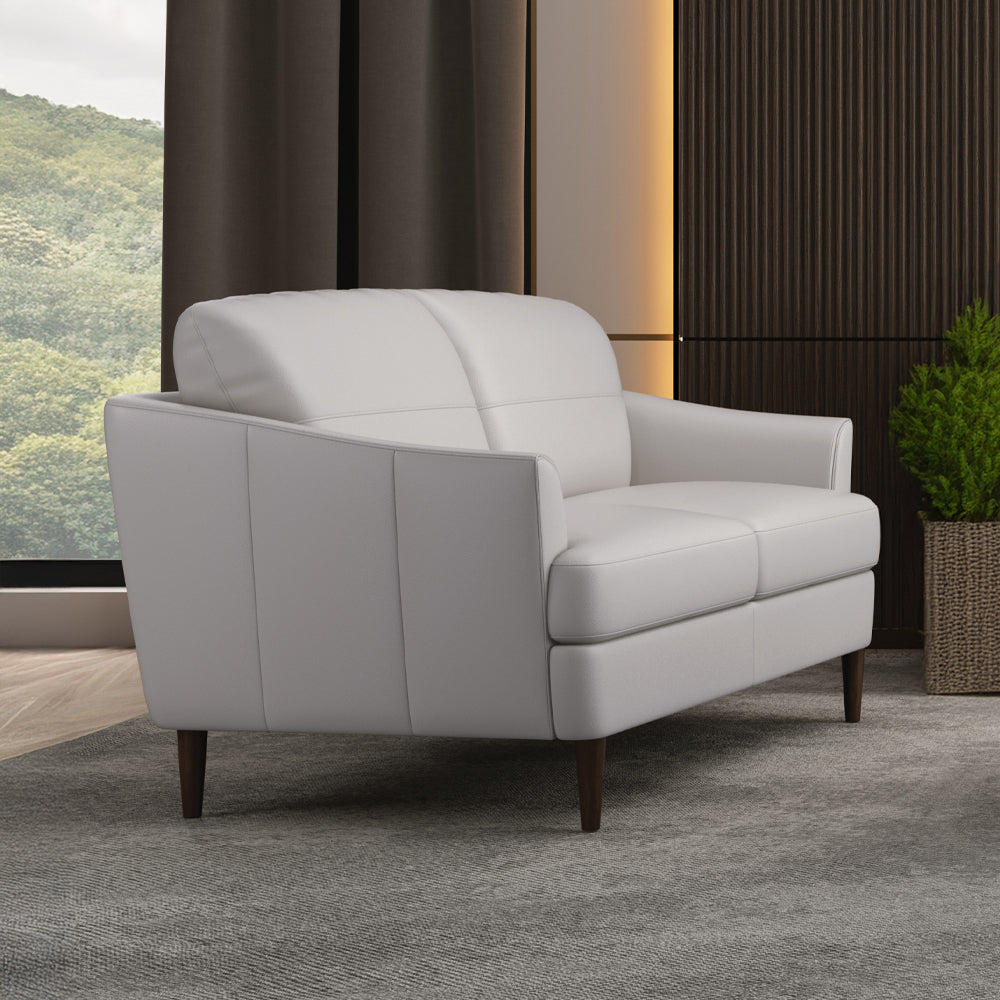 ACME Helena Pearl Gray Top Grain Leather Loveseat Model 54576