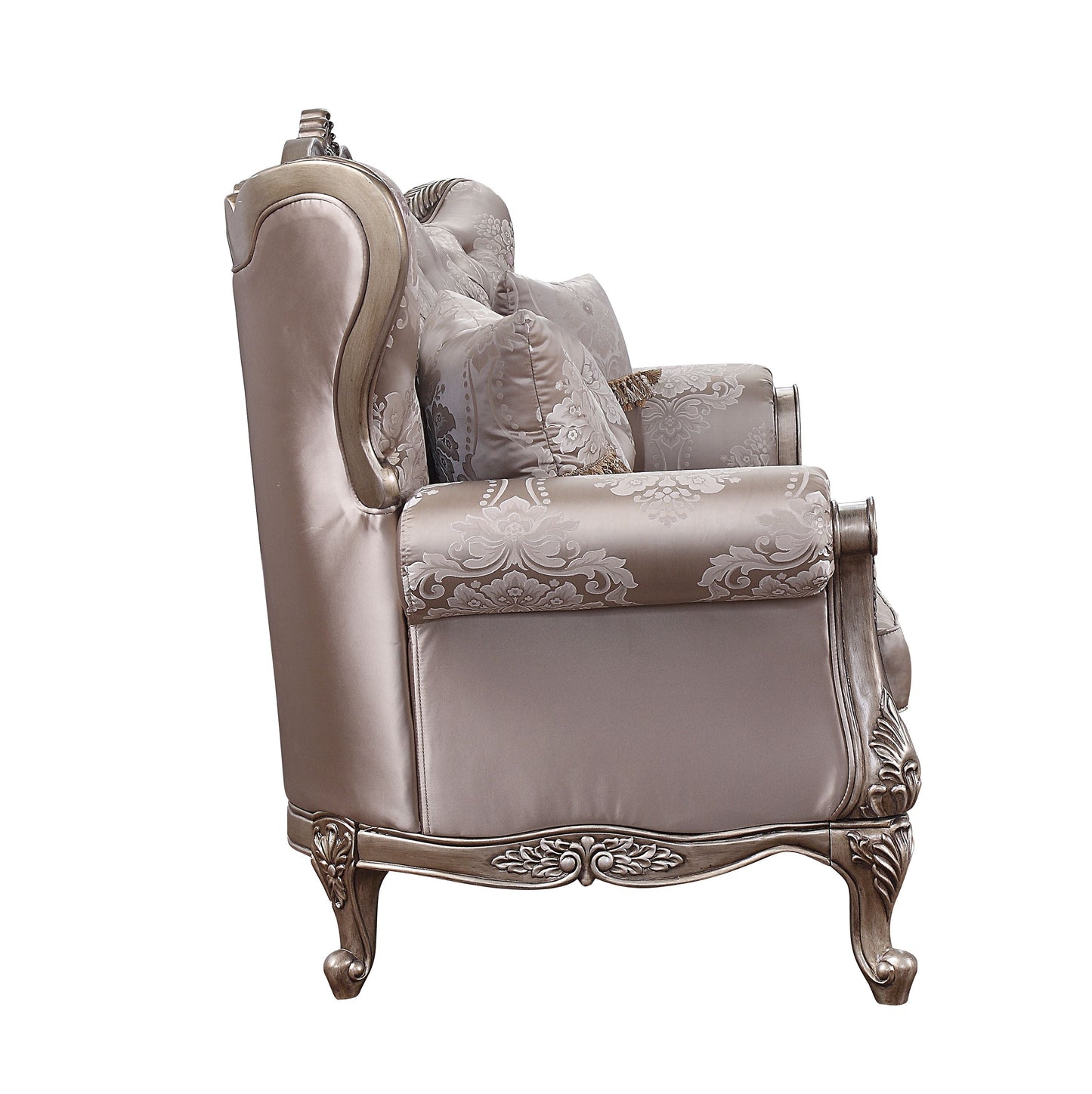 ACME Jayceon Fabric & Champagne Sofa with 5 Pillows Model 54865