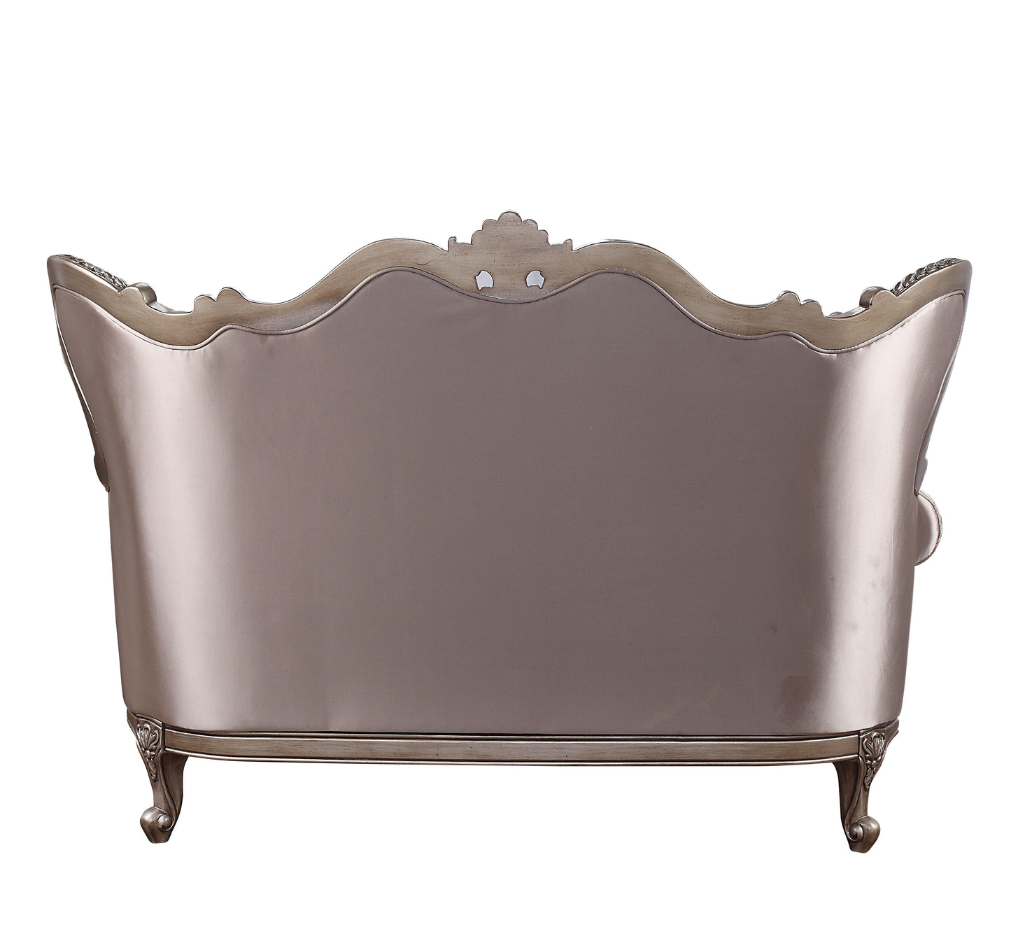 ACME Jayceon Fabric & Champagne Loveseat with 2 Pillows Model 54866