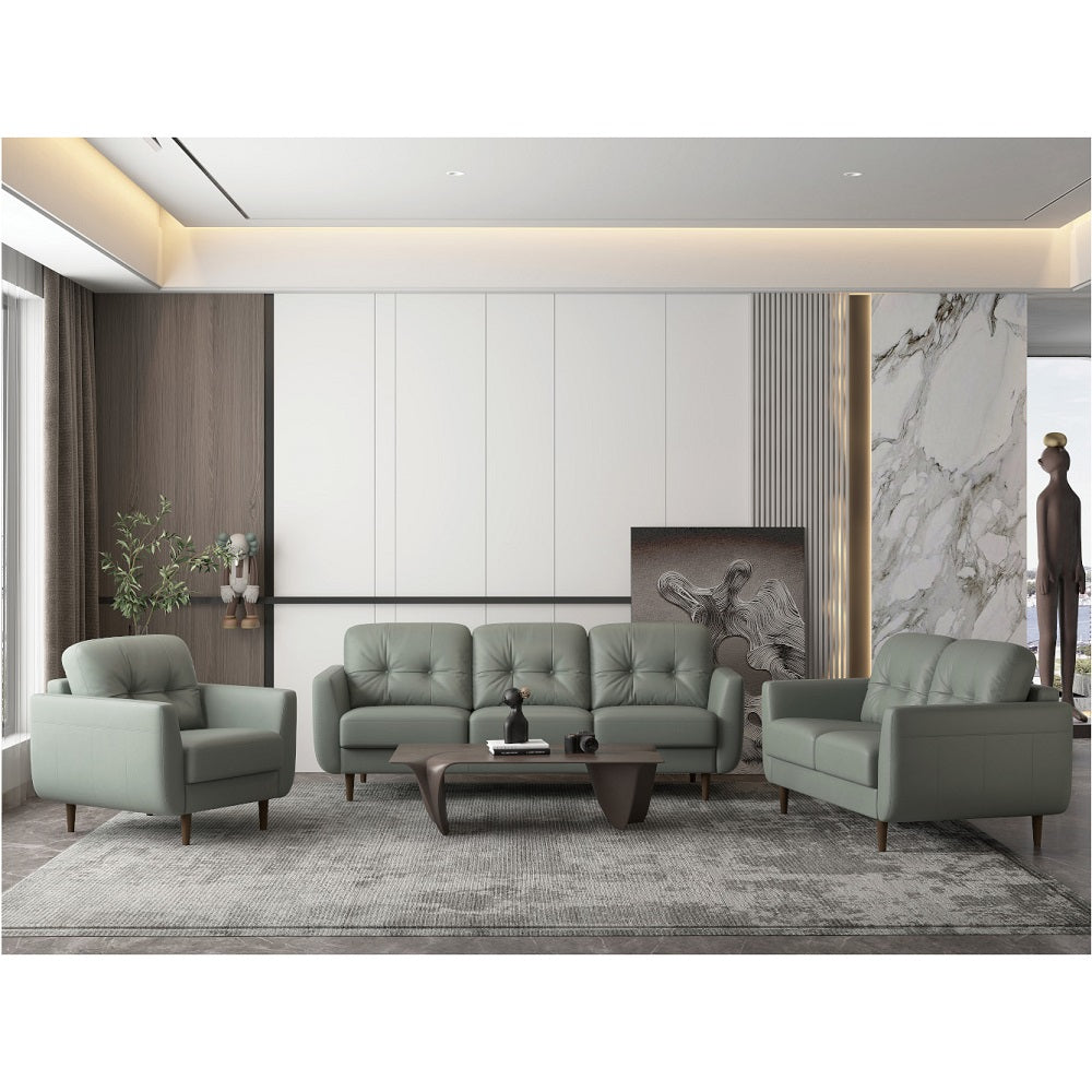 ACME Radwan Pesto Green Top Grain Leather Sofa Model 54960