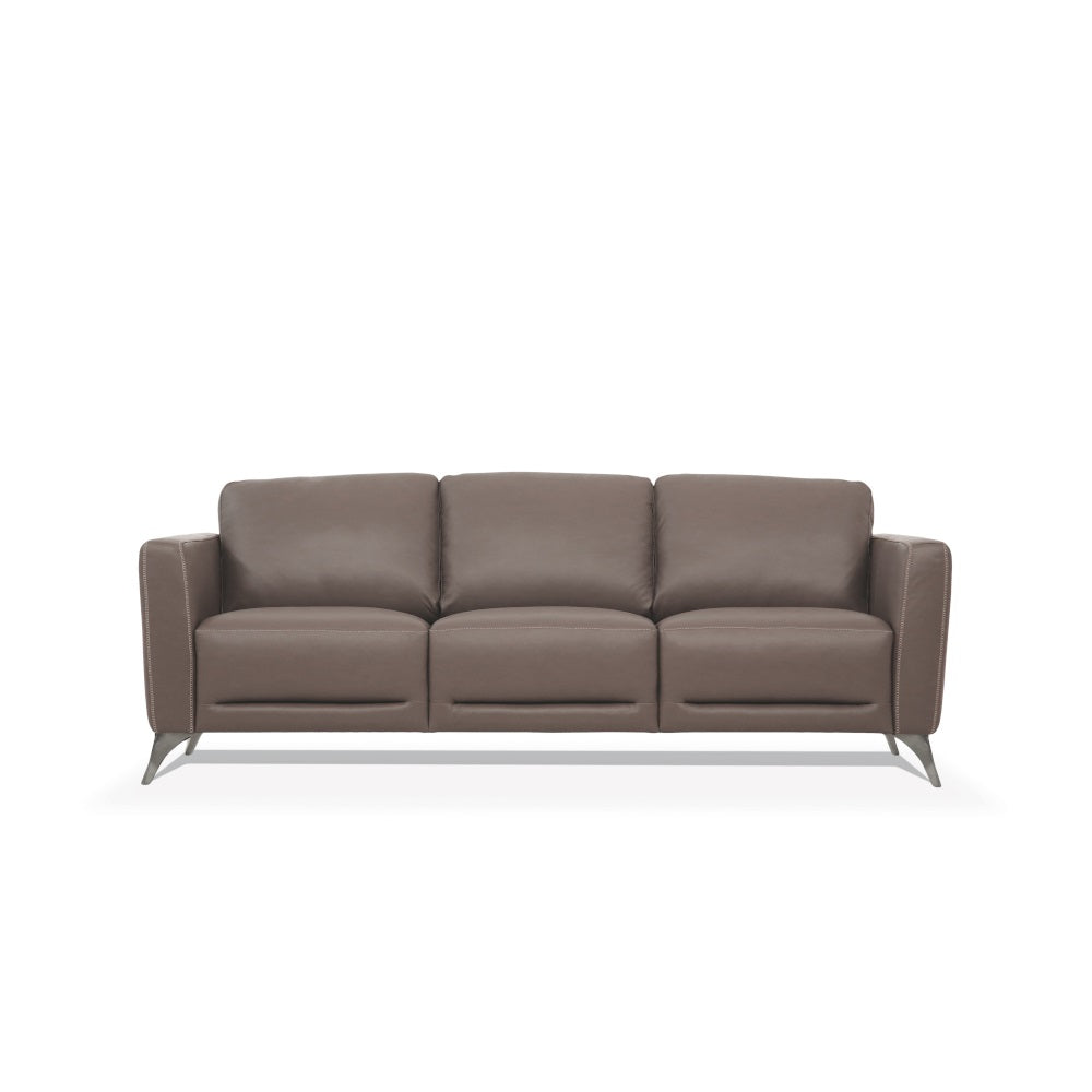 ACME Malaga Taupe Top Grain Leather Sofa Model 55000