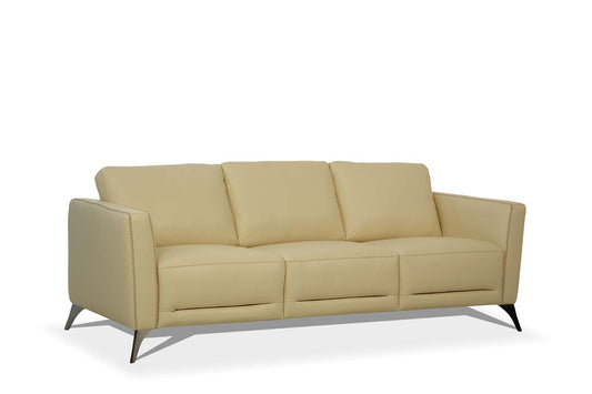 ACME Malaga Cream Top Grain Leather Sofa Model 55005