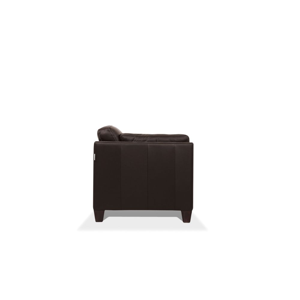 ACME Matias Chocolate Top Grain Leather Sofa Model 55010