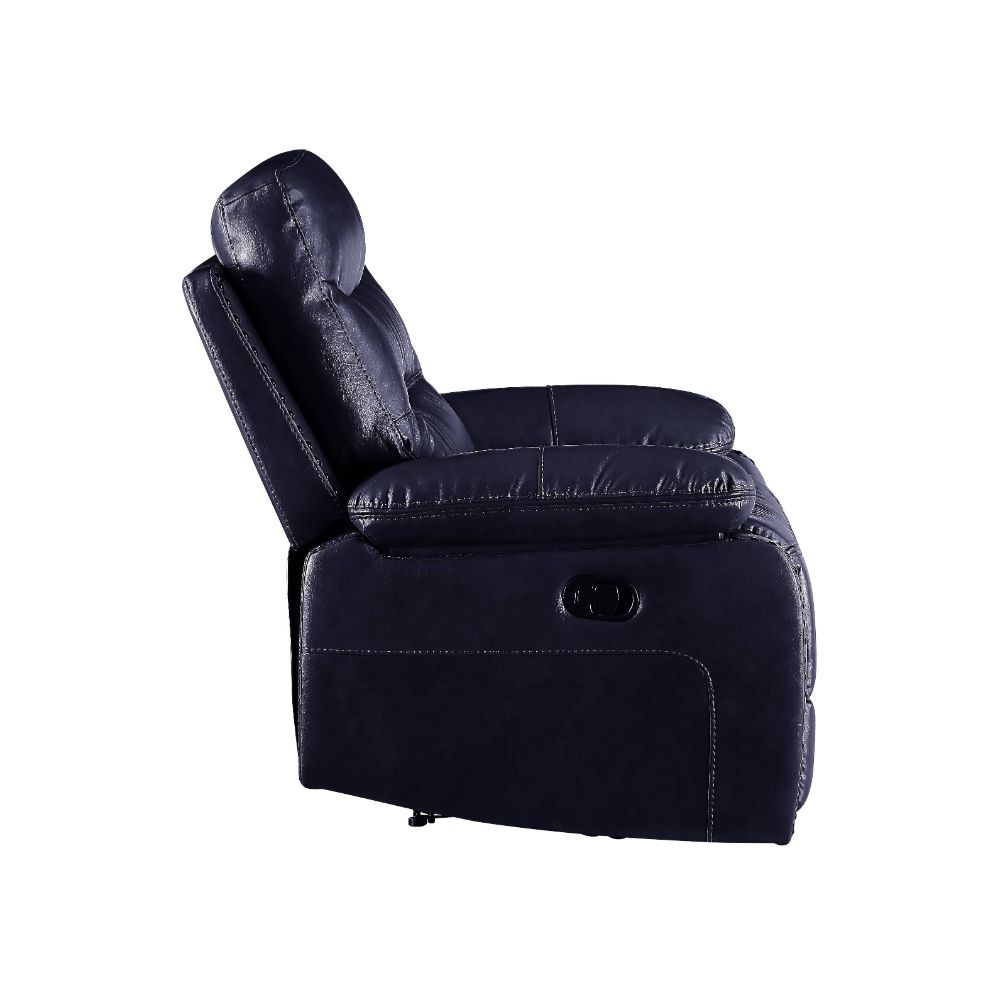 ACME Aashi Navy LeatherGel Match Motion Sofa Model 55370