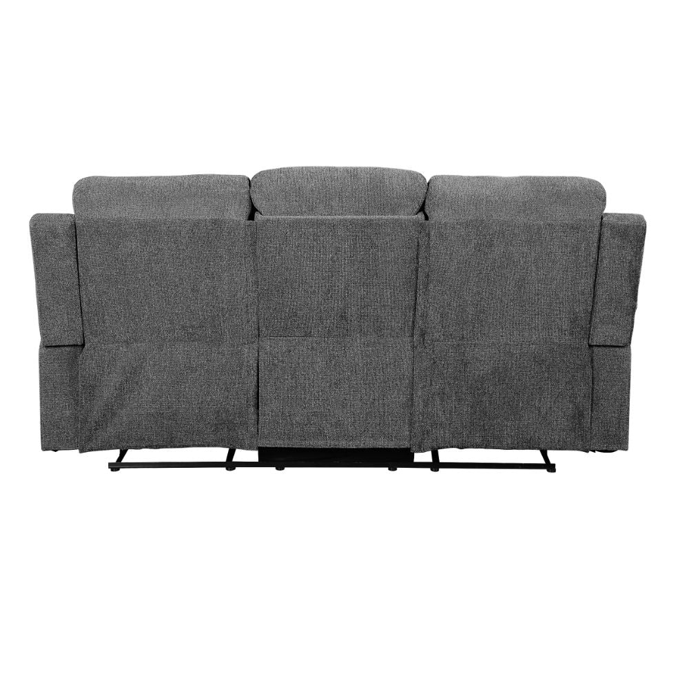 ACME Kalen Gray Chenille Motion Sofa Model 55440