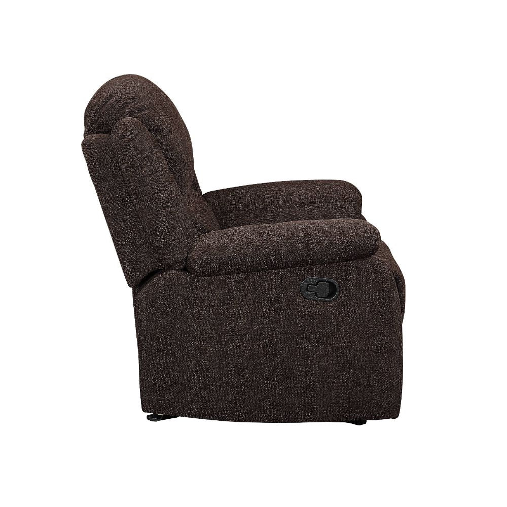 ACME Madden Brown Chenille Motion Loveseat with Console Model 55446