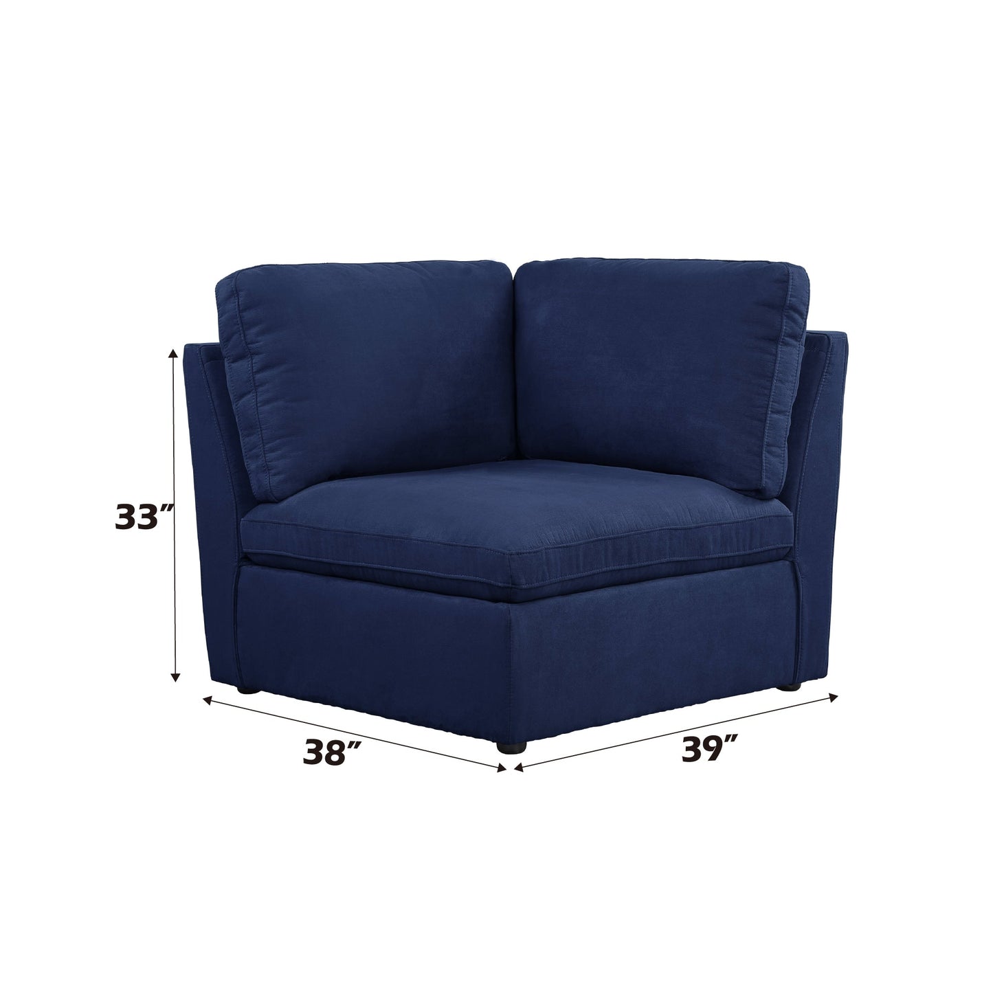 ACME Crosby Blue Fabric Modular Wedge Model 56036