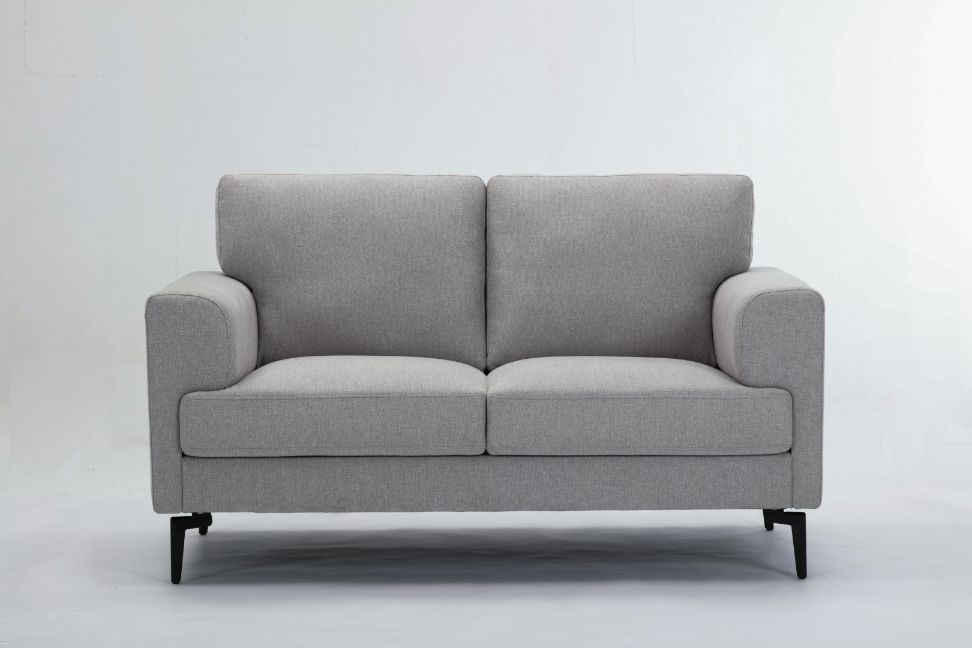 ACME Kyrene Light Gray Linen Loveseat Model 56926