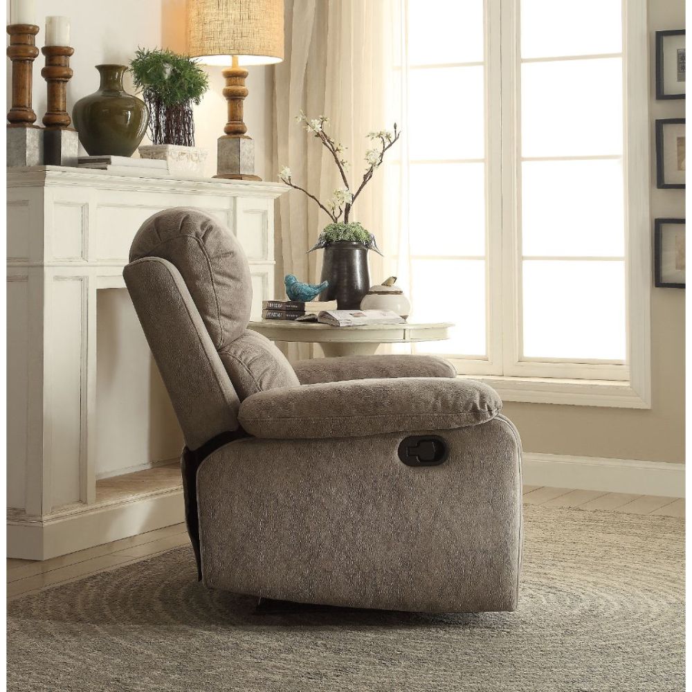 ACME Bina Gray Polished Microfiber Motion Recliner Model 59528