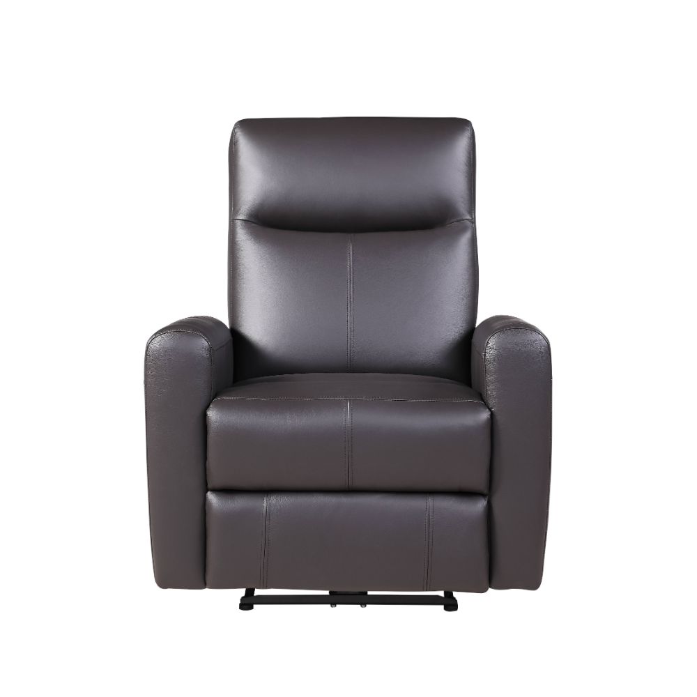 ACME Blane Brown Top Grain Leather Match Power Motion Recliner Model 59773