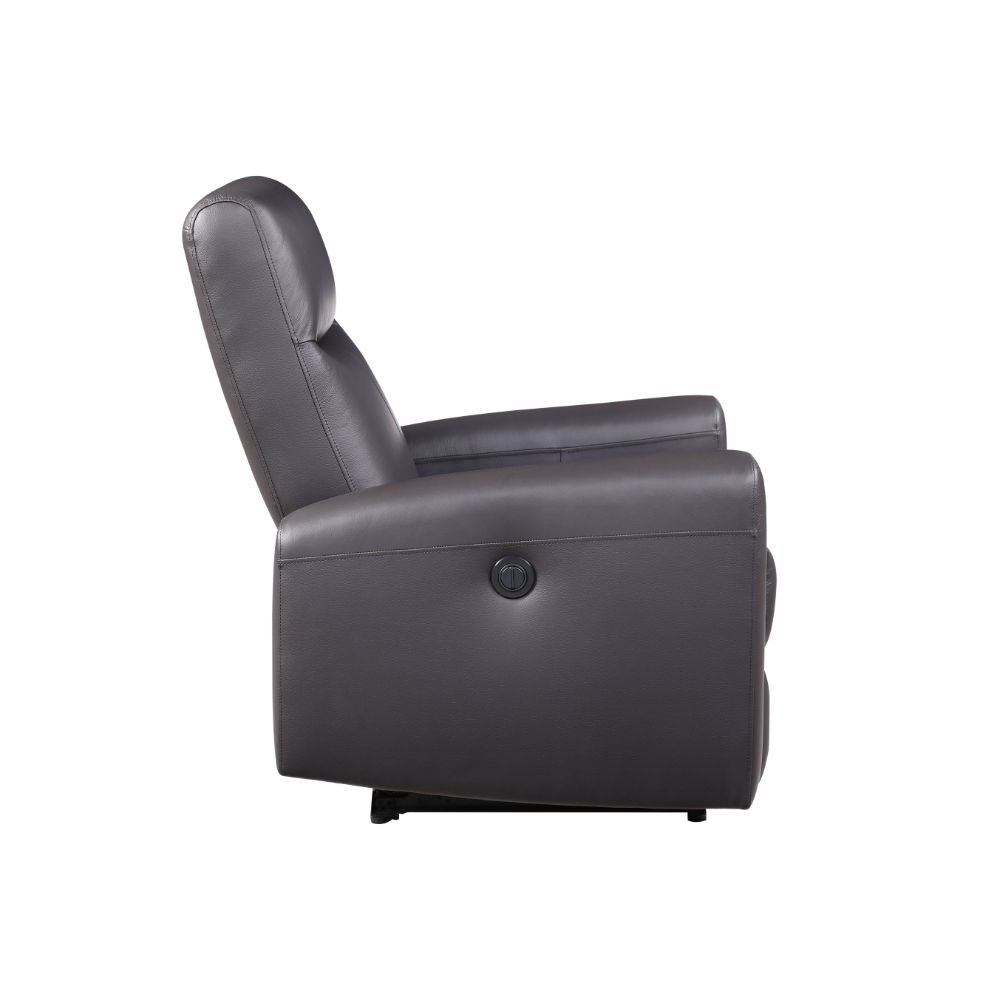 ACME Blane Brown Top Grain Leather Match Power Motion Recliner Model 59773