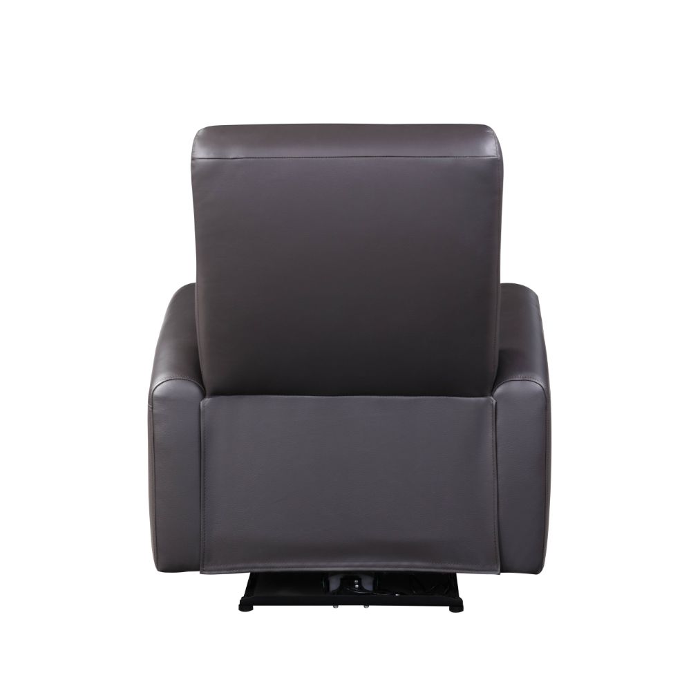 ACME Blane Brown Top Grain Leather Match Power Motion Recliner Model 59773