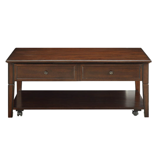 ACME Malachi Walnut Coffee Table with Lift Top Model 80254