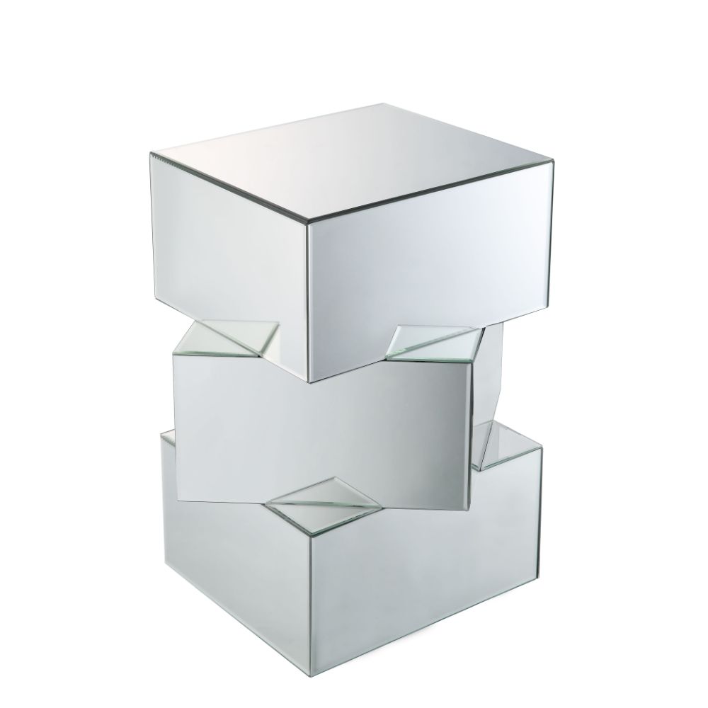 ACME Dominic Mirrored End Table Model 80272