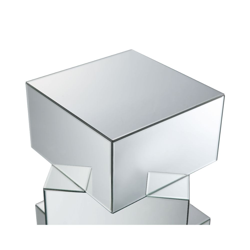 ACME Dominic Mirrored End Table Model 80272