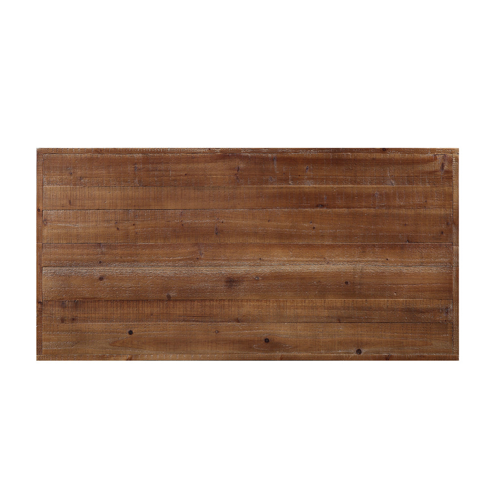 ACME Ikram Weathered Oak & Sandy Black Coffee Table Model 81175