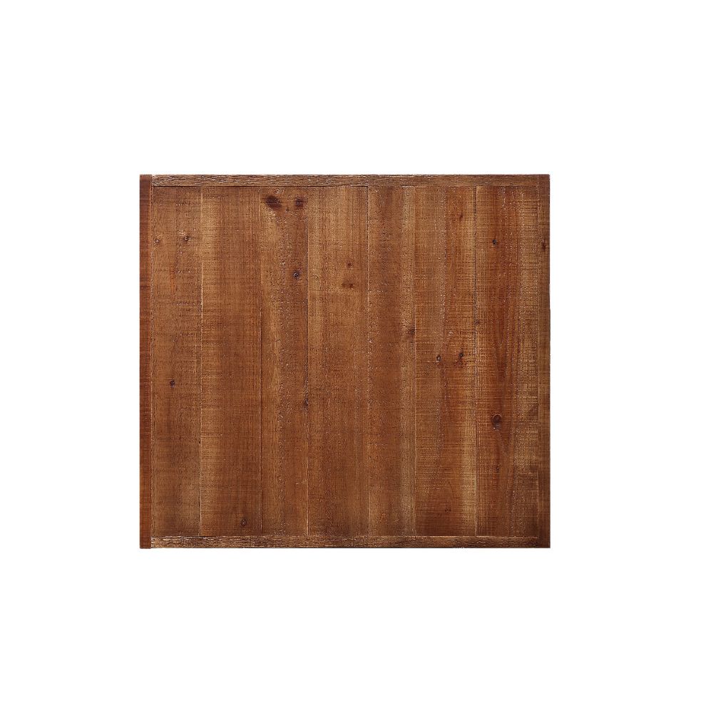 ACME Ikram Weathered Oak & Sandy Black End Table (Set-2) Model 81177
