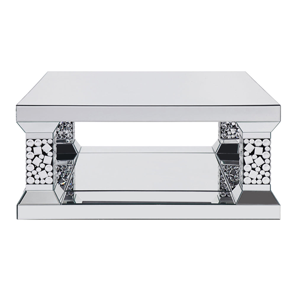 ACME Kachina Mirrored & Faux Gems Coffee Table Model 81425