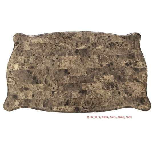 ACME Mehadi Natural Marble Top & Walnut Coffee Table Model 81695