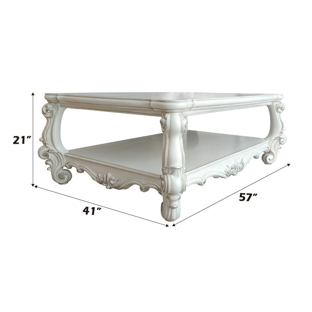 ACME Versailles Bone White Coffee Table Model 82123