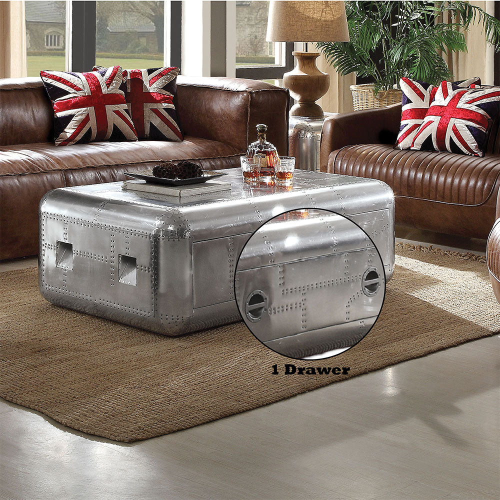ACME Brancaster Aluminum Coffee Table Model 82180