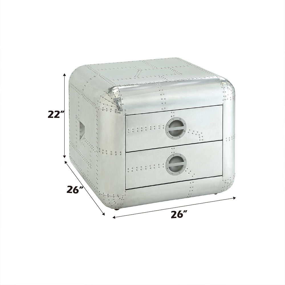 ACME Brancaster Aluminum End Table Model 82182