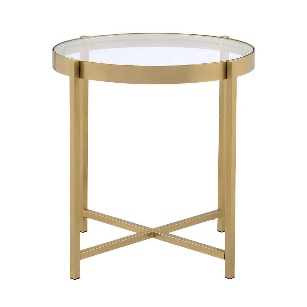 ACME Charrot Gold End Table Model 82307