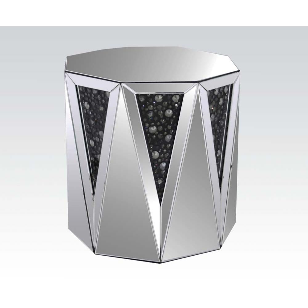 ACME Nysa Faux Crystals End Table Model 82777