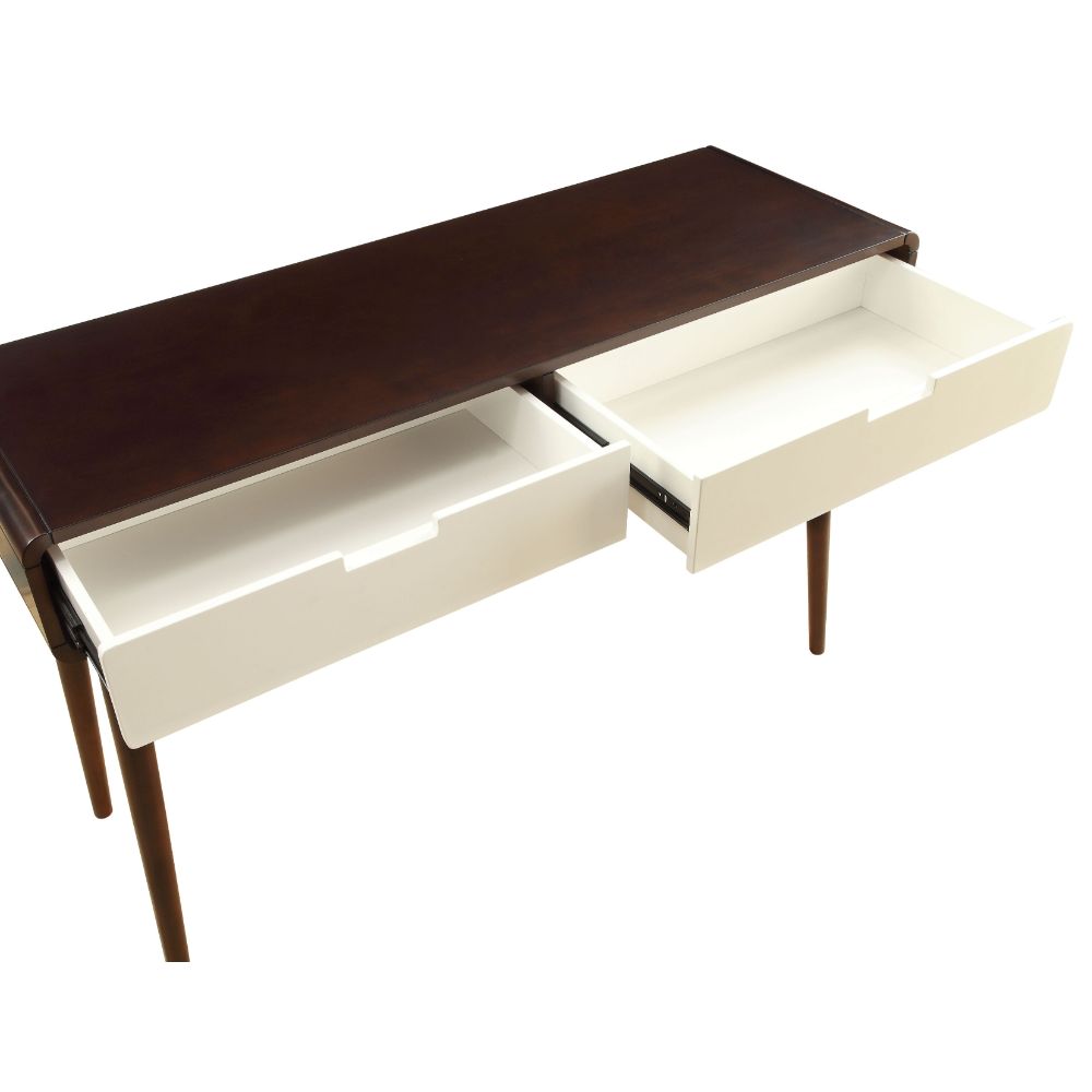 ACME Christa Espresso & White Sofa Table Model 82854