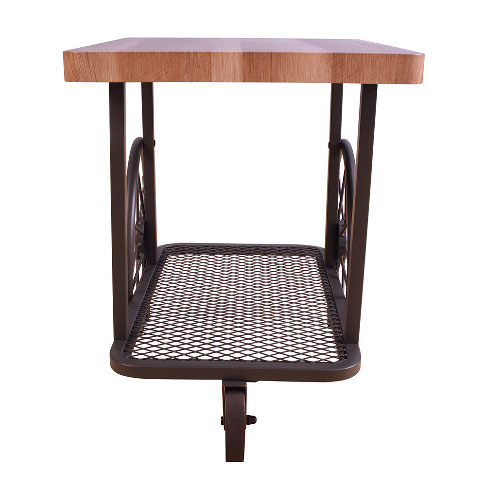ACME Francie Oak & Antique Gray End Table Model 82862