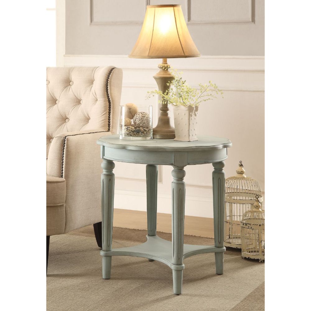 ACME Fordon Antique Green End Table Model 82912