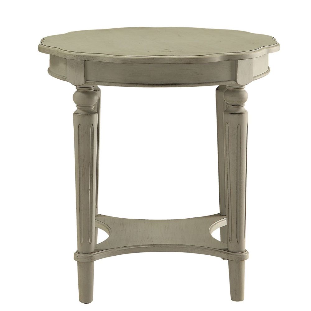 ACME Fordon Antique Slate End Table Model 82917