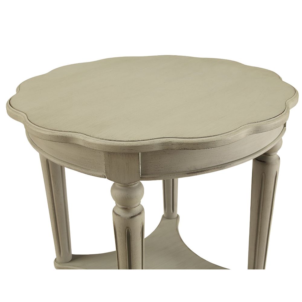 ACME Fordon Antique Slate End Table Model 82917