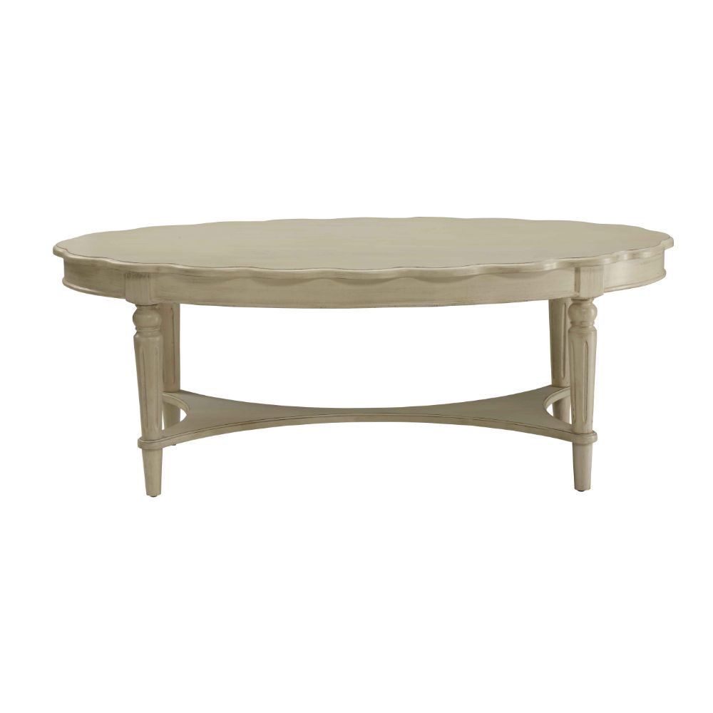 ACME Fordon Antique White Coffee Table Model 82920