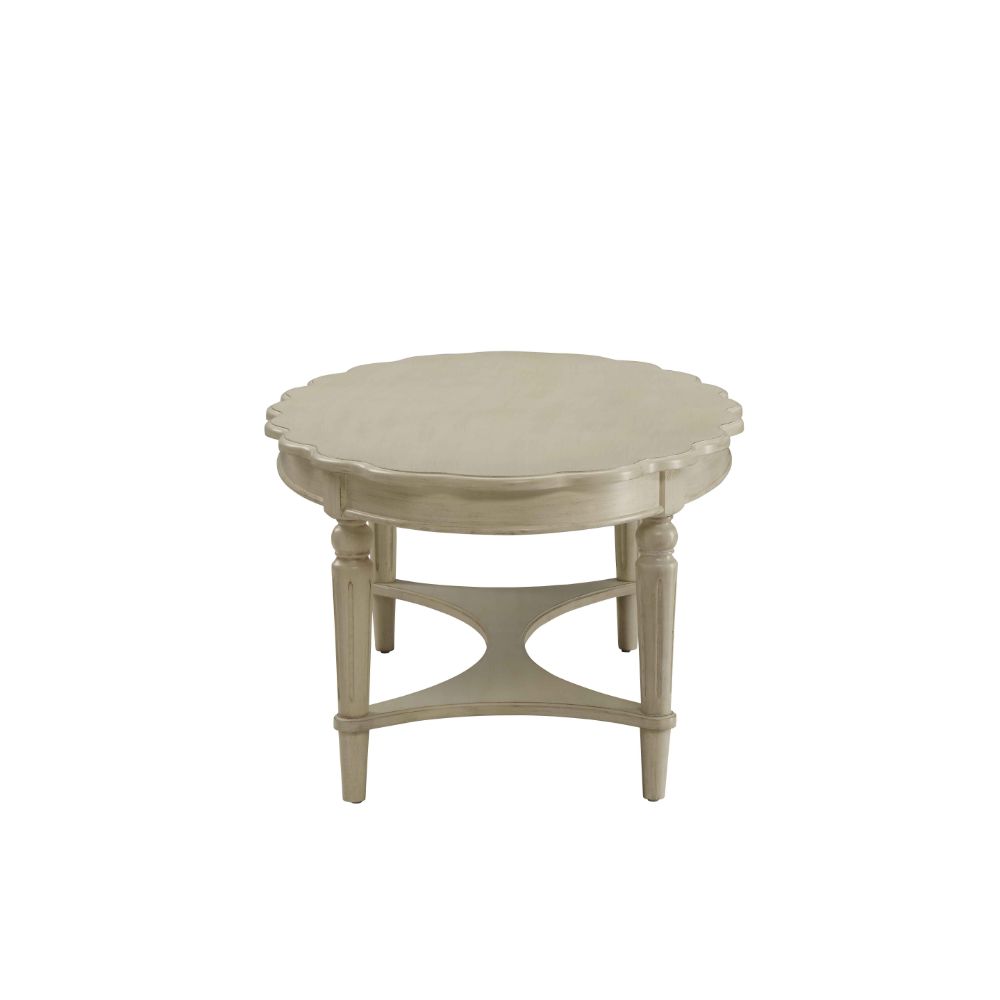 ACME Fordon Antique White Coffee Table Model 82920
