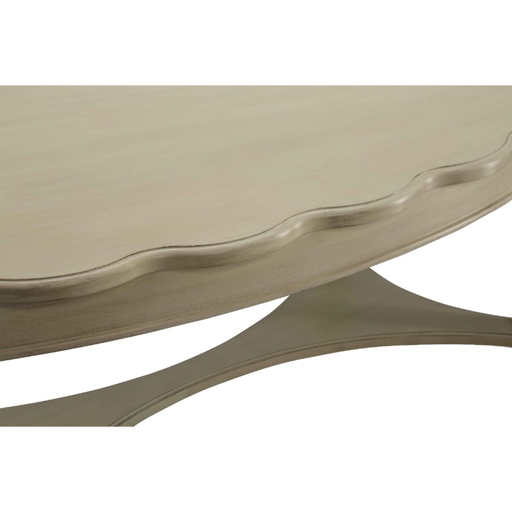 ACME Fordon Antique White Coffee Table Model 82920