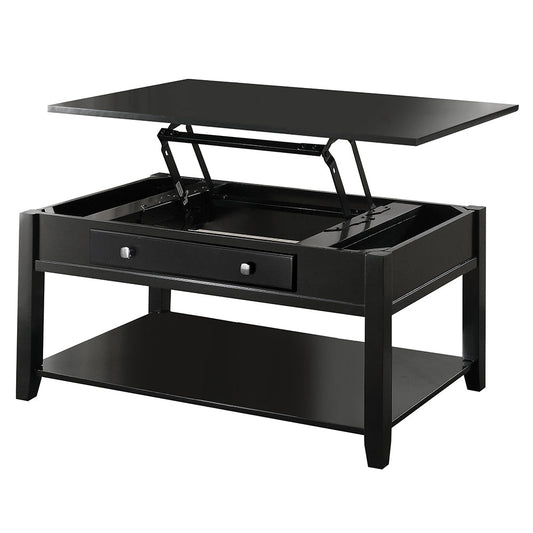 ACME Malachi Black Coffee Table with Lift Top Model 82950
