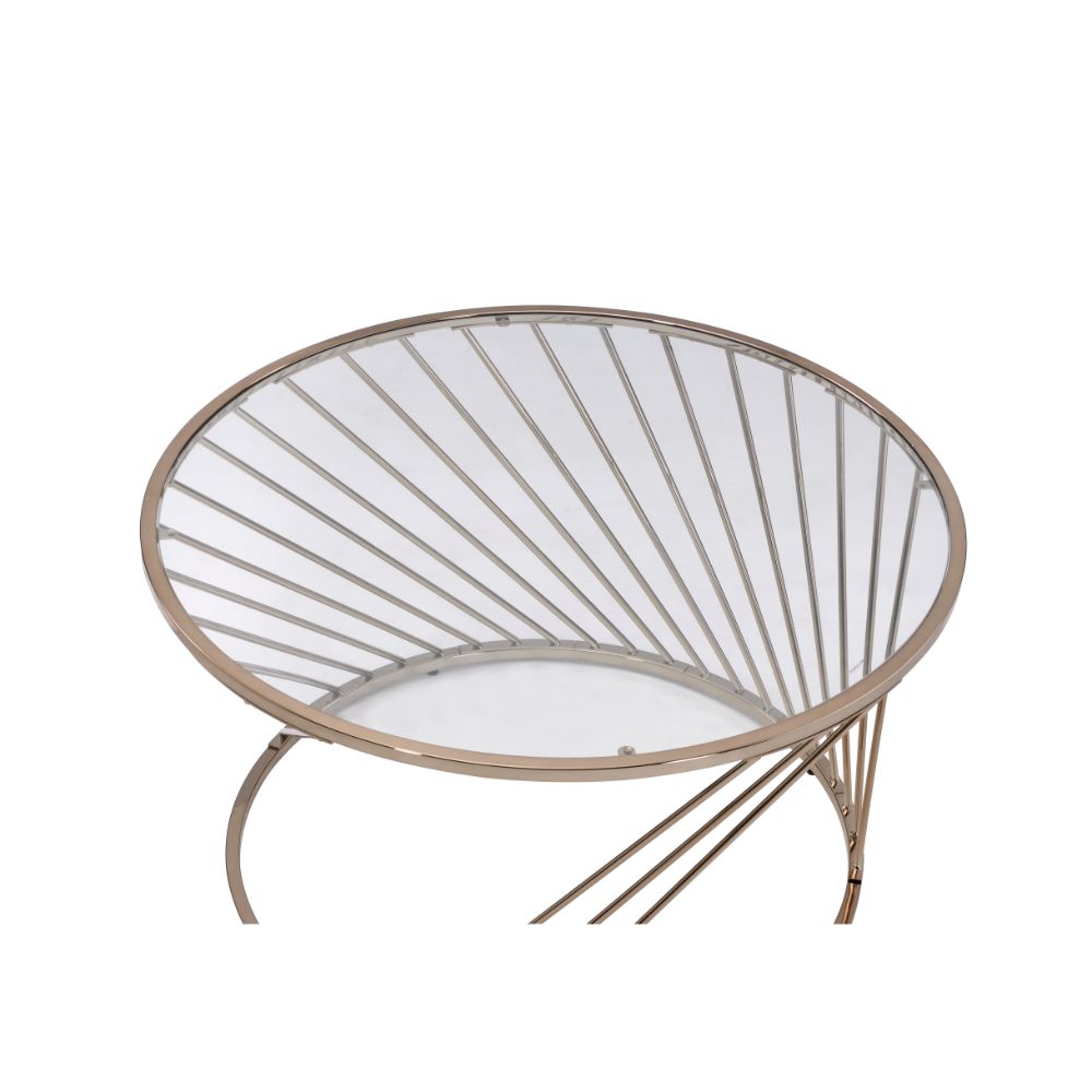 ACME Bluelipe Champagne Coffee Table Model 82990