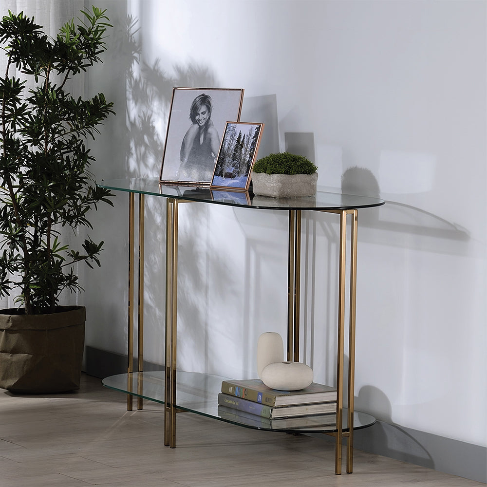 ACME Veises Champagne Sofa Table Model 82999